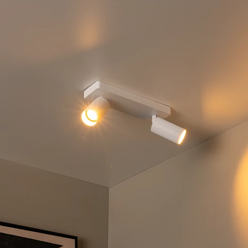 Lucide CLUBS - Foco de techo - 2xGU10 - Blanco - ambiente 1